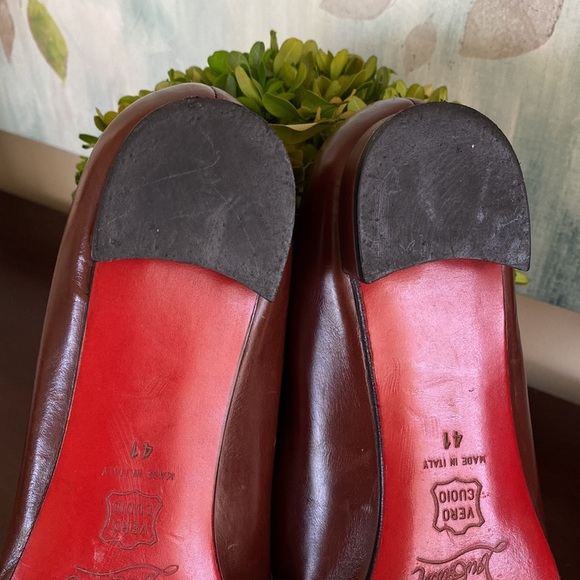 CHRISTIAN LOUBOUTIN ICONIC RED-SOLED POINTED TOE LOW HEEL PUMPS SIZE 41 🌟EUC🌟 - Picture 15 of 17